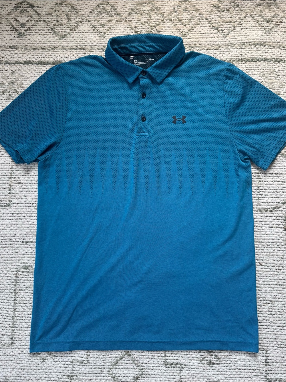 Under Armour Men’s Golf Teal Gradient Short-Sleeve Polo